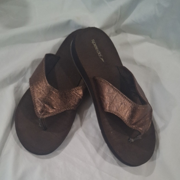 Speedo Women's Metallic Brown Sandals Size 9 - Picture 2 of 7